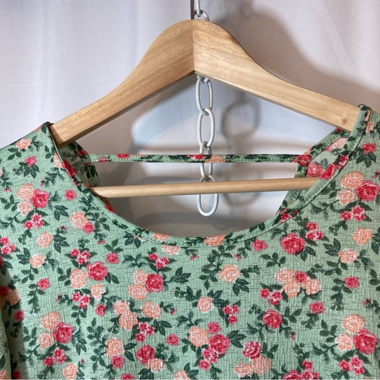 Other Inner Circle Spring Floral Short Flutter Sleeves Blouse Top Size S / US 4 / IT 40 - 6 Thumbnail