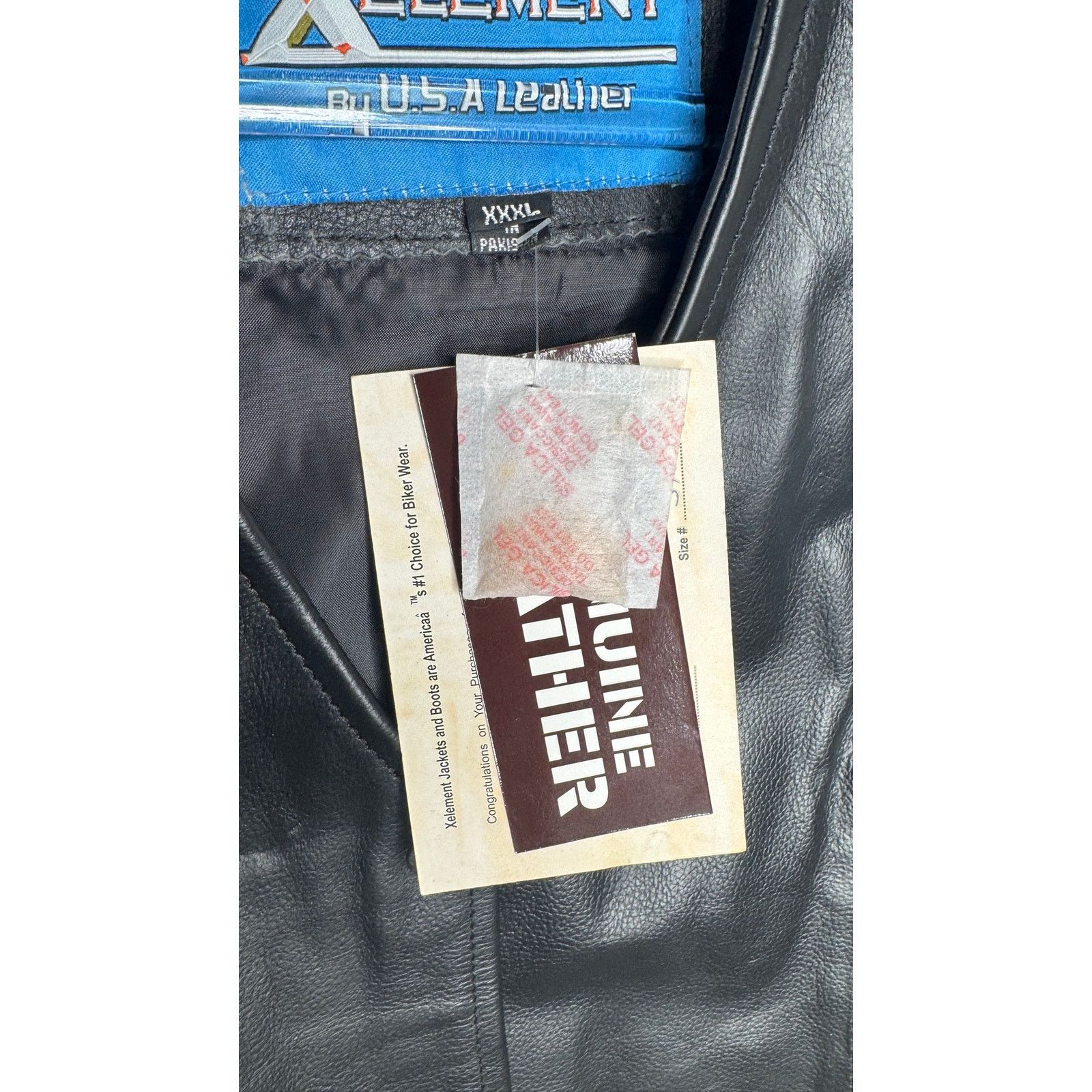 Xelement 1990s Xelement Black Leather Biker Vest Men’s XL NWT Size US XL / EU 56 / 4 - 19 Thumbnail