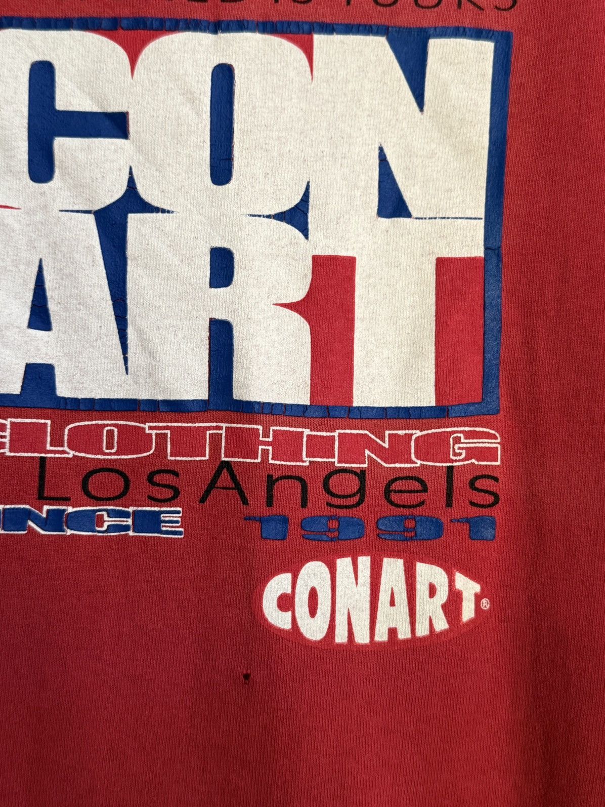 Rap Tees Thrashed Vintage 90s Conart The World Is Yours Sun Faded Tee Size US L / EU 52-54 / 3 - 4 Thumbnail