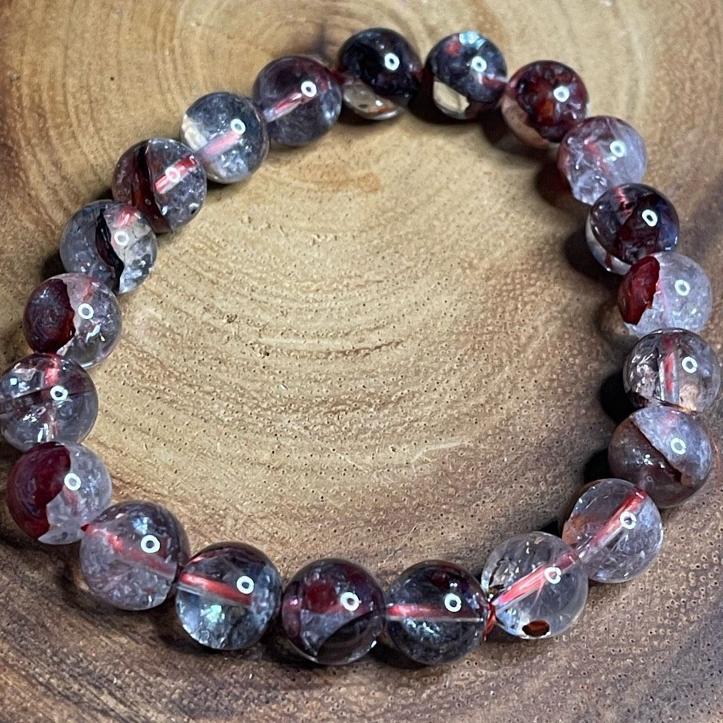 Other Fire Quartz beaded stretch bracelet ONE NEW reiki meditation crystal healing 8mm Size ONE SIZE - 5 Thumbnail