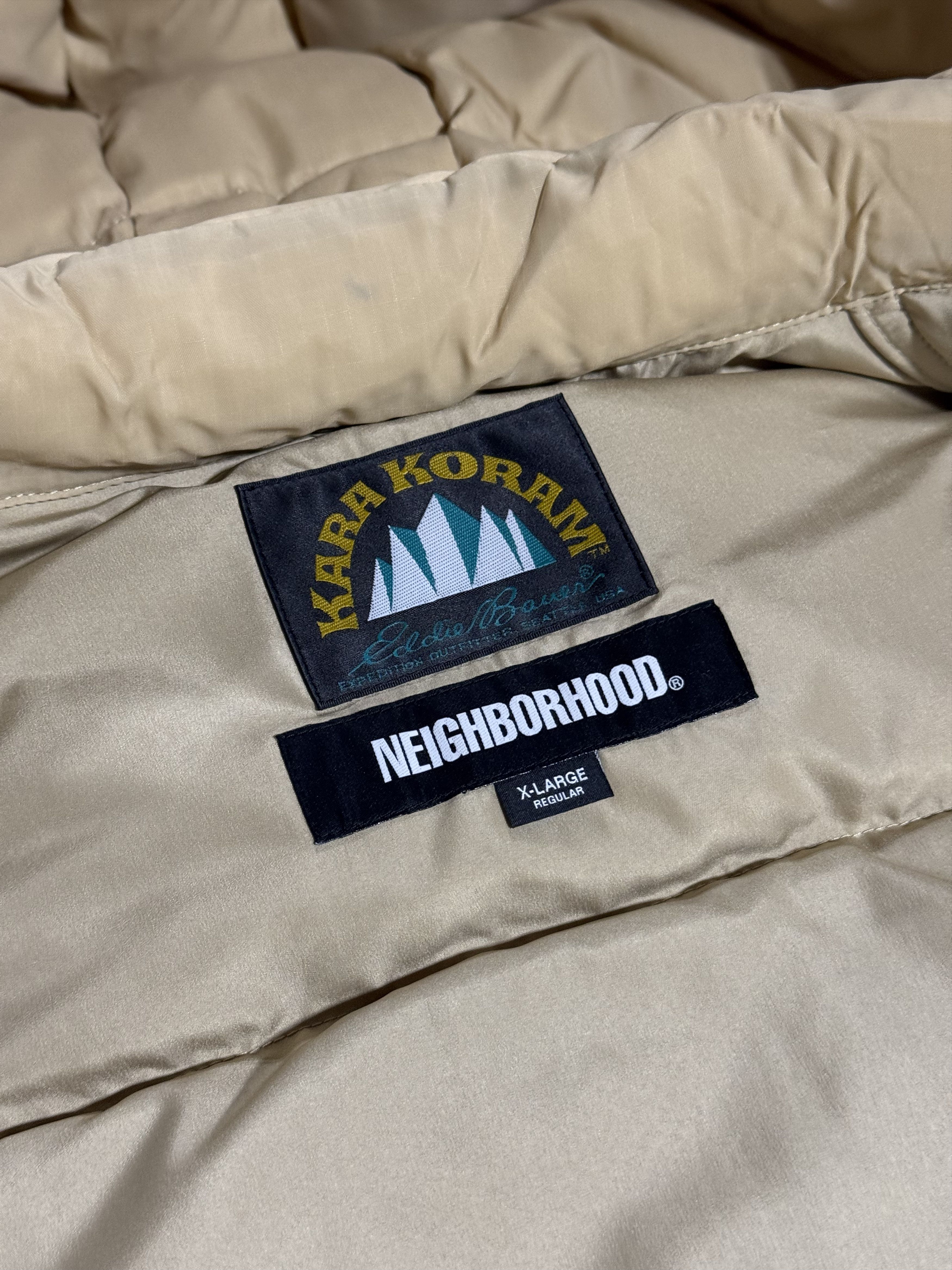 Neighborhood Neighborhood x Eddie Bauer Karekoram Down Jacket 'Beige' Size US XL / EU 56 / 4 - 5 Thumbnail