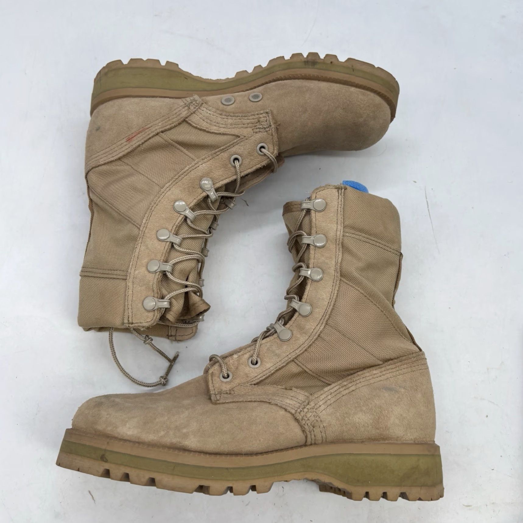 Vintage VINTAGE Altama Military Combat Boots Mens 5.5 Coyote Brown Waterproof Leather Mid-Calf Shoe Size US 5.5 / EU 38 - 2 Thumbnail
