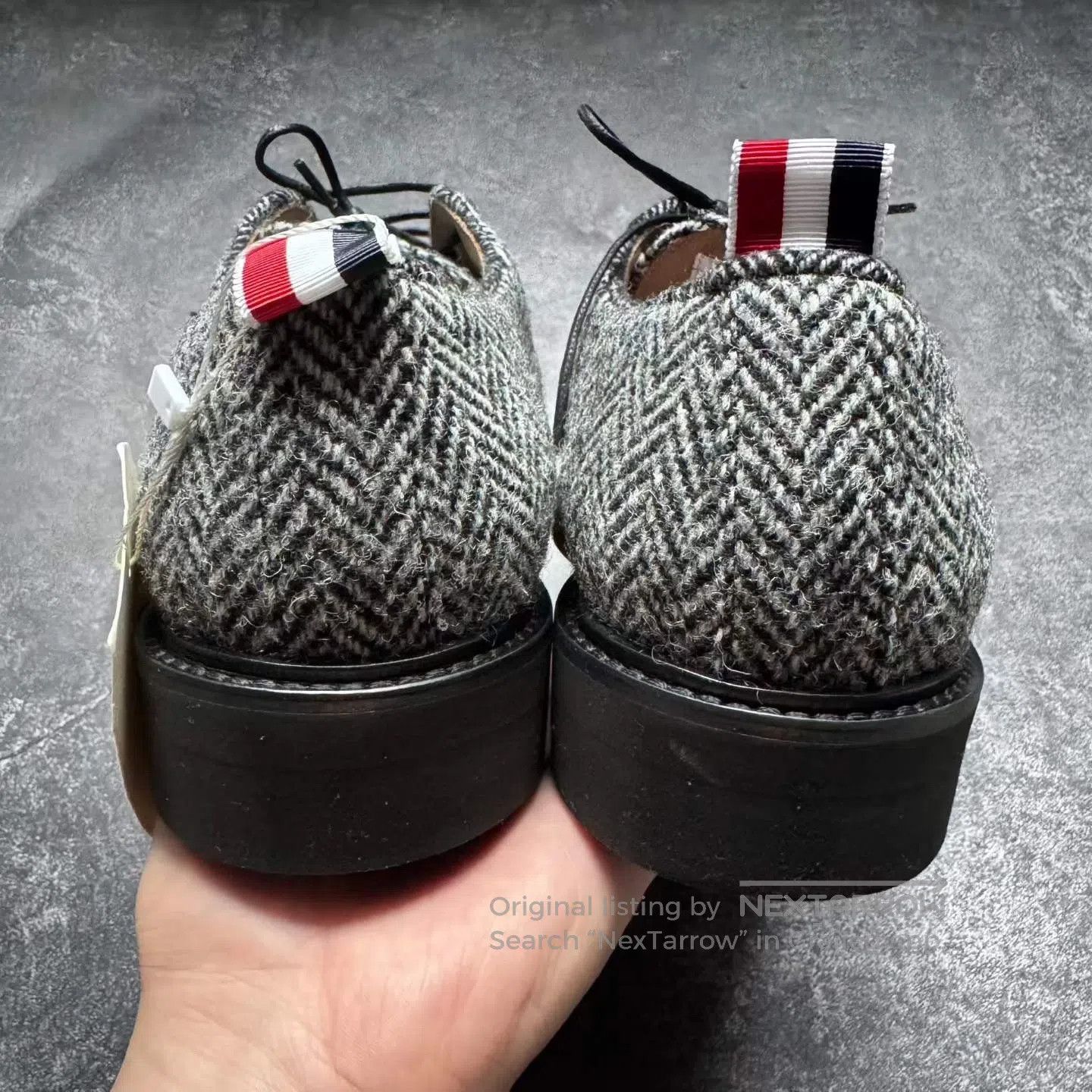 Thom Browne Thom Browne Thom Browne Herringbone Wool Leather Shoes| Size US 9 / EU 42 - 3 Thumbnail