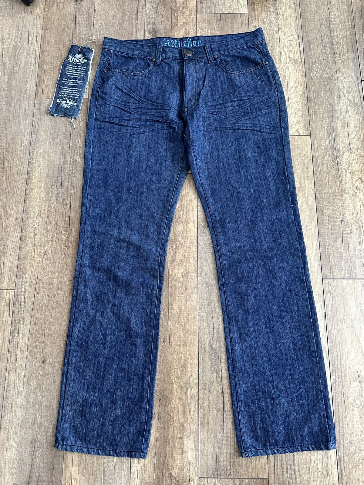 Affliction Affliction NEW Vintage Y2K Jeans Pants Embroidered Logo Size US 38 / EU 54 - 6 Thumbnail