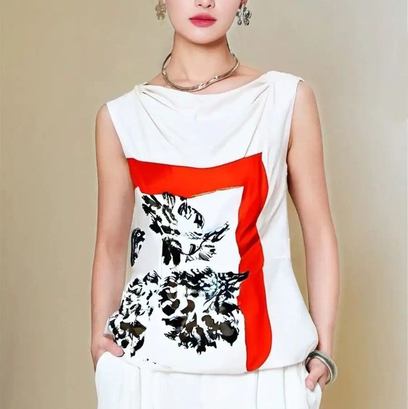 Dior Dior Summer Multicolor Silk Print Blouse 0089 Size M / US 6-8 / IT 42-44 - 1 Thumbnail