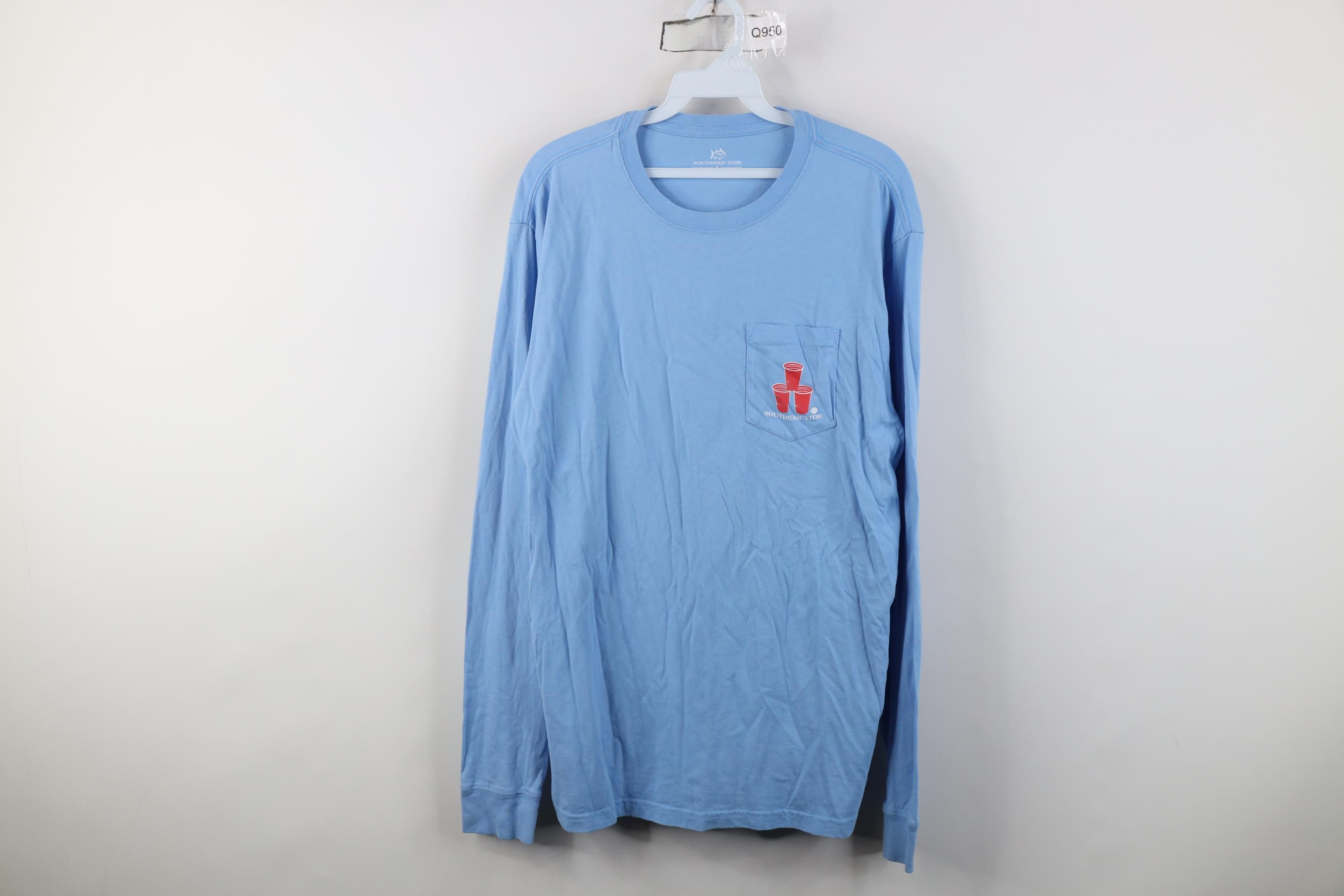Southern Tide Southern Tide Beer Pong Pocket Long Sleeve T-Shirt Carolina Size US M / EU 48-50 / 2 - 1 Thumbnail