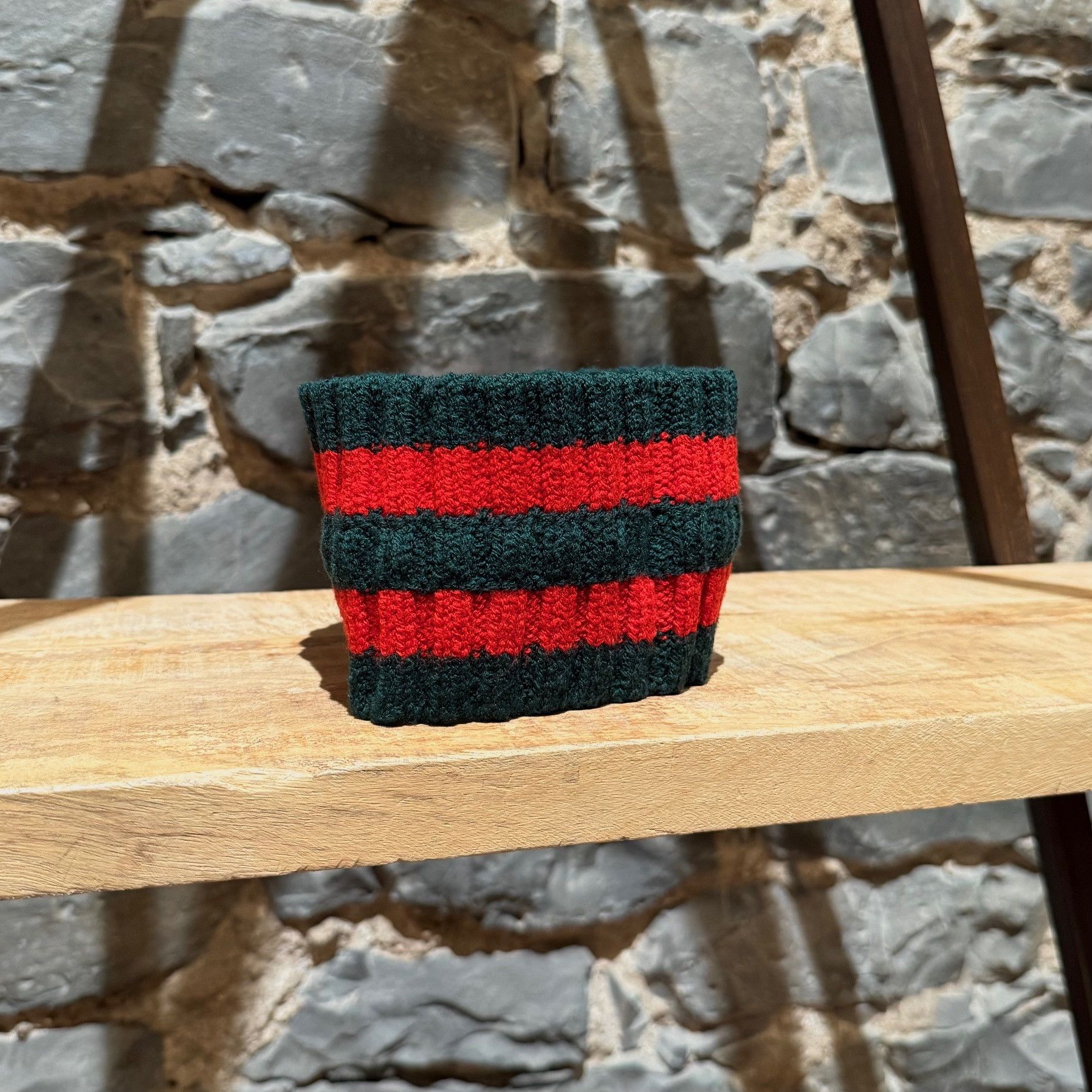 Gucci Gucci Green Red Web Knit Headband Size ONE SIZE - 3 Thumbnail