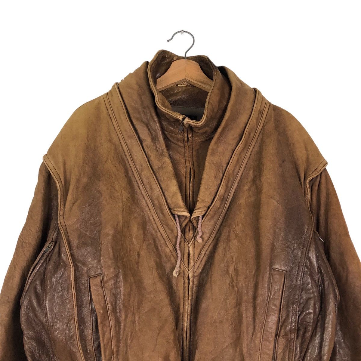 Japanese Brand 🔥Vintage 60’s Fly Genuine Leather Jacket Robert Comstock Size US M / EU 48-50 / 2 - 3 Thumbnail