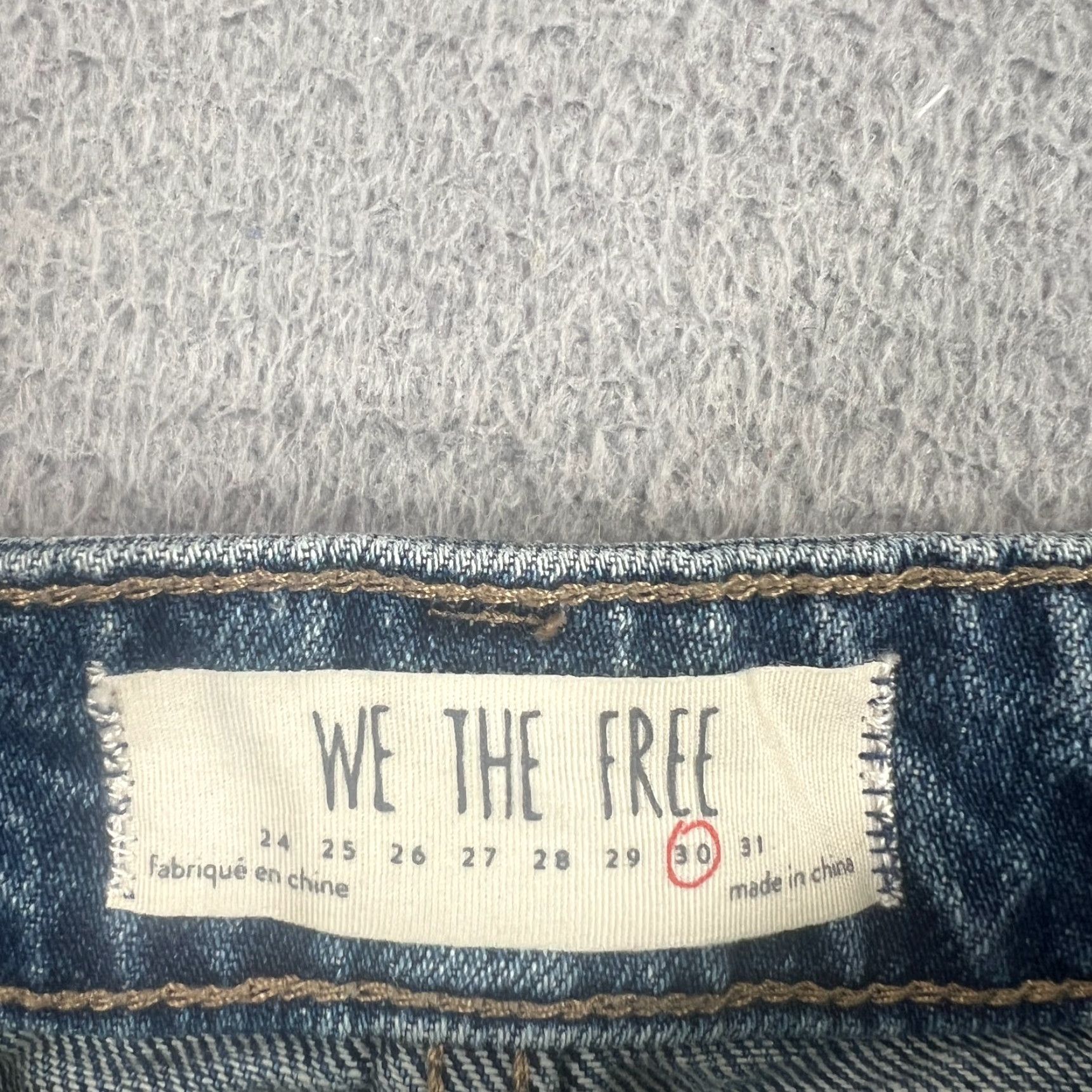 Vintage We The Free Black Denim Mini Skirt Size 30 Women's Casual Zip Pocket Size 30" / US 8 / IT 44 - 5 Thumbnail