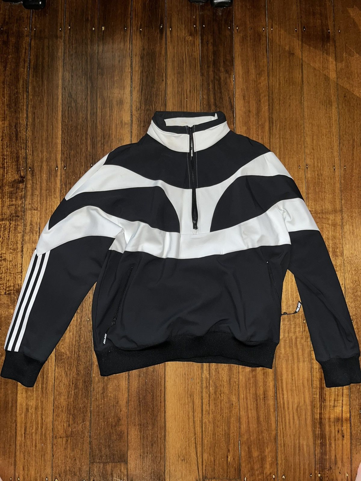 image of Adidas Originals Heavy Half-Zip in White, Men's (Size XL)