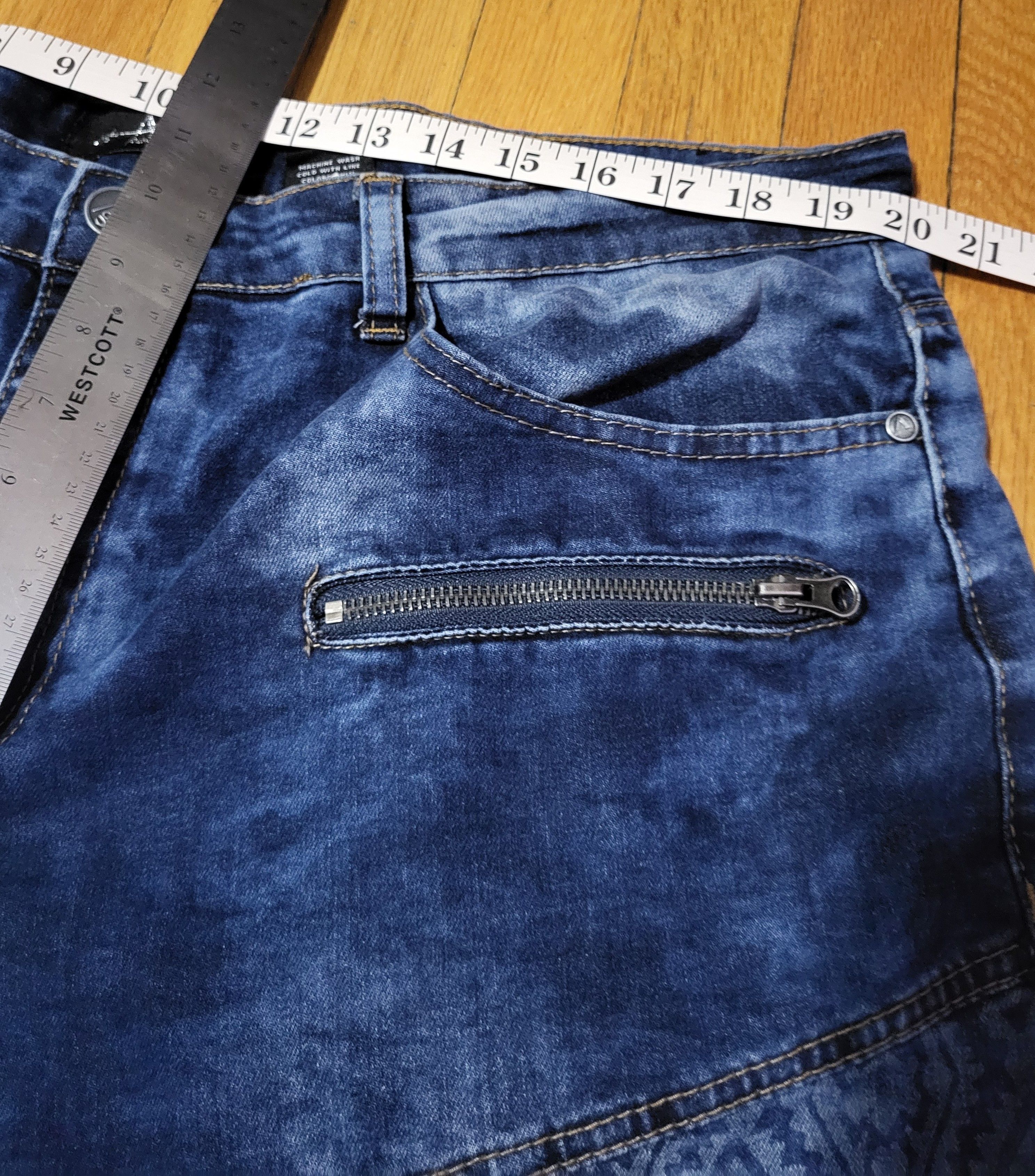 Aigle Mens Blue Jeans 36" Agile Artisan Detail Distressed Denim Size US 36 / EU 52 - 5 Thumbnail