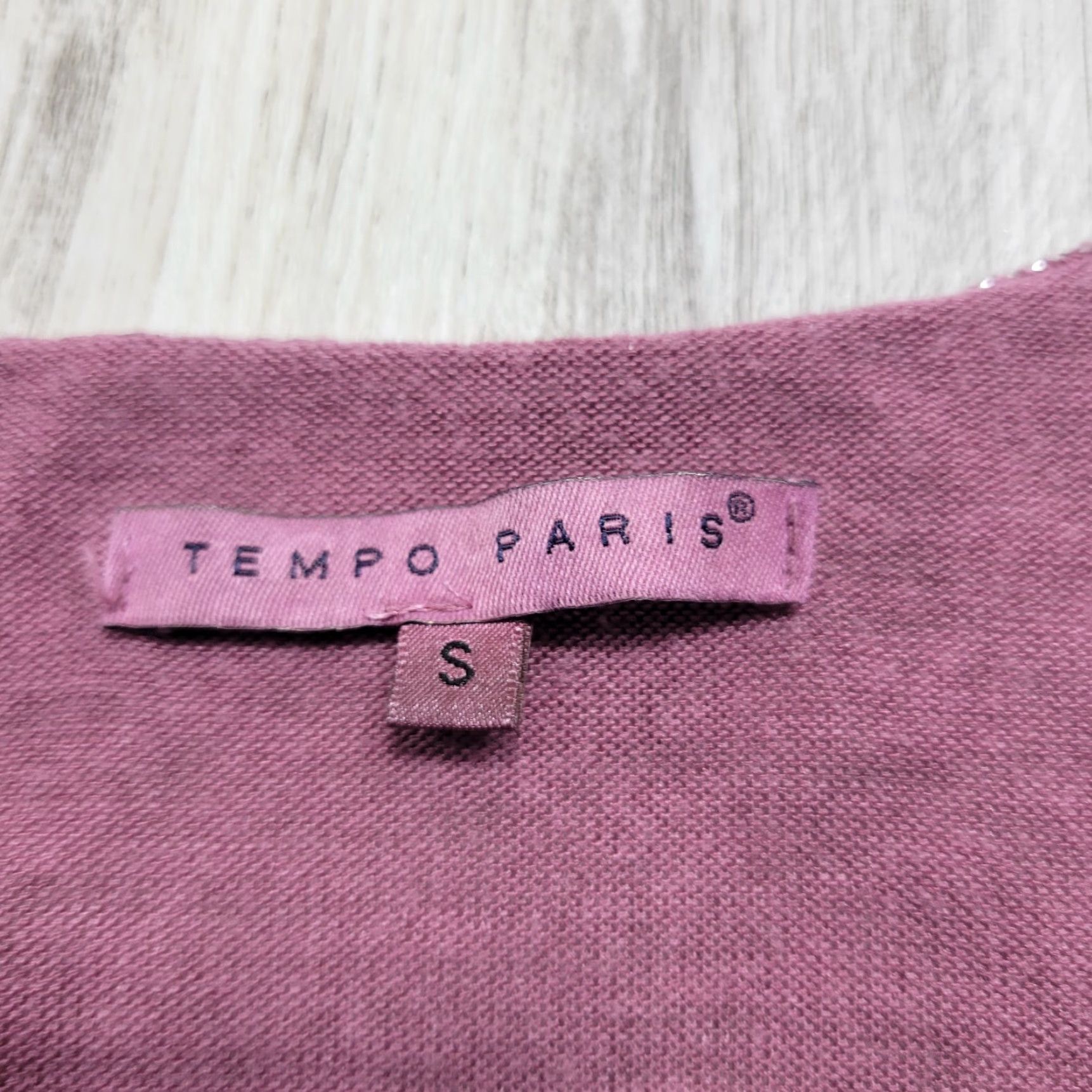 Vintage Tempo Paris Women's Pink Top Long Sleeve Shirt Knit Viscose Sz S Size S / US 4 / IT 40 - 3 Thumbnail