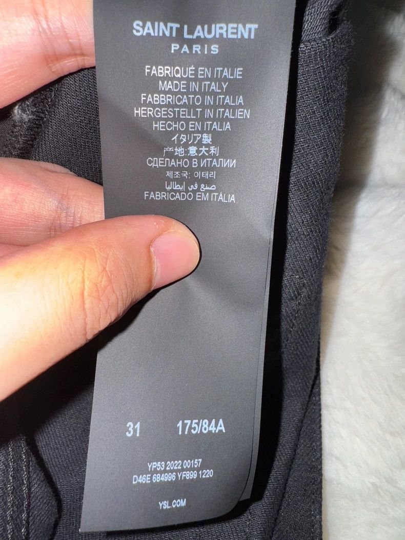 Saint Laurent Paris Saint Laurent Paris Men's Wide Tapered Straight Leg Jeans Size US 31 - 5 Thumbnail