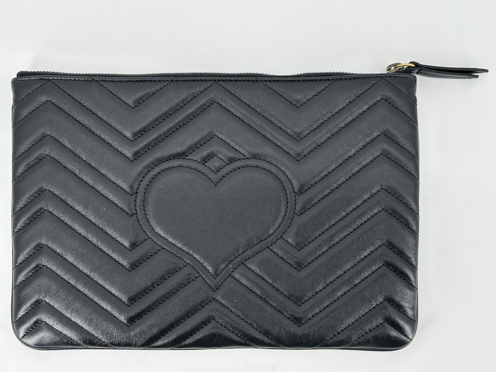 Gucci New Gucci Marmont Clutch Black Leather Size ONE SIZE - 5 Thumbnail
