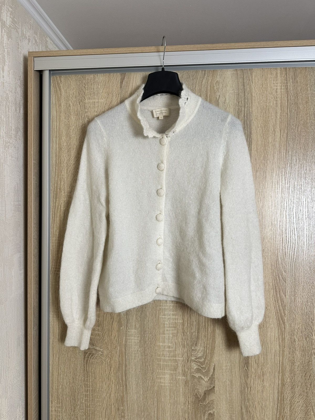 Sezane 🔥 La Maille Sezane Mohair Wool Cardigan Sweater Jacket Size S / US 4 / IT 40 - 1 Thumbnail