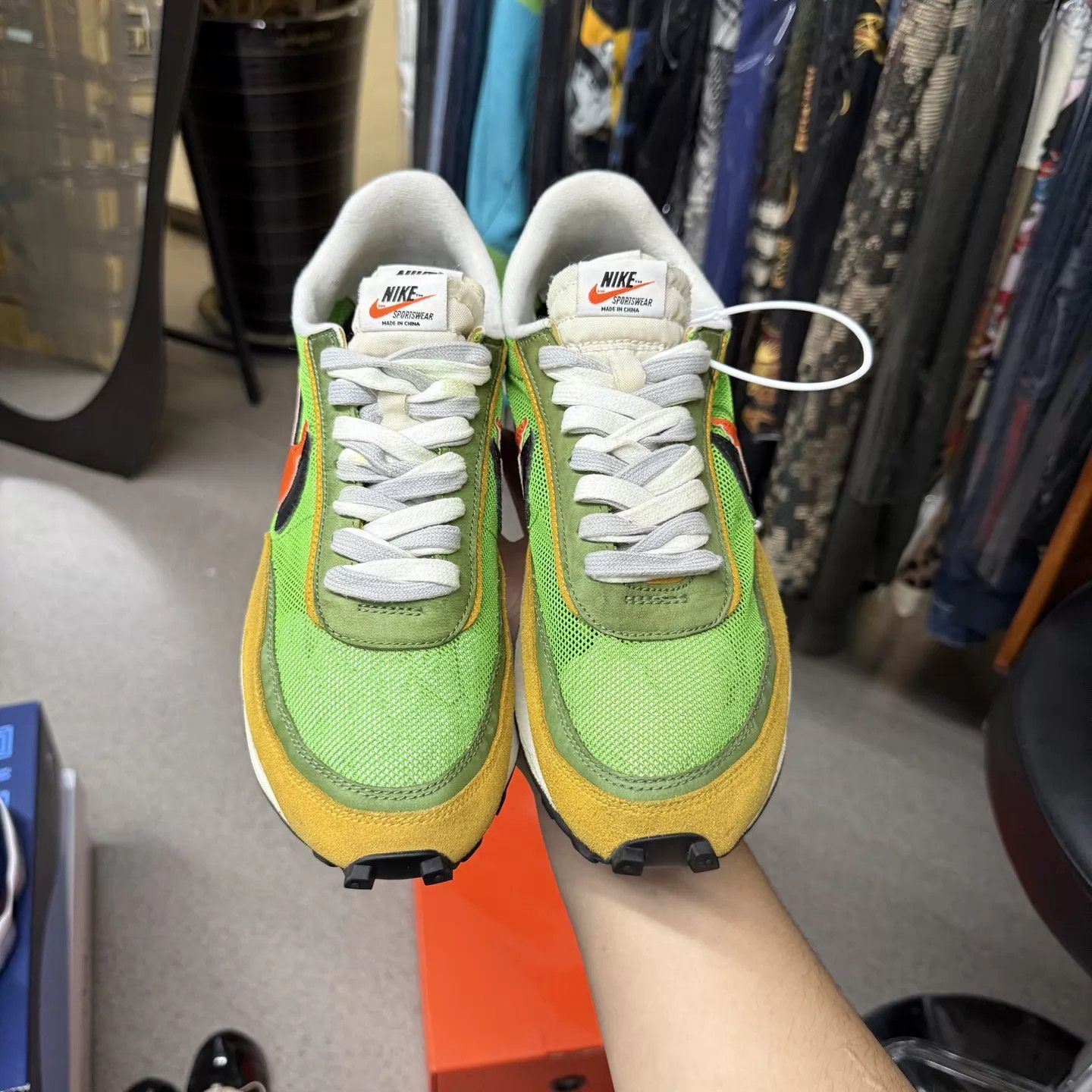 Sacai sacai Yellow & Green 1.0 Size 44 Mint Original Box Size US 11 / EU 44 - 5 Thumbnail