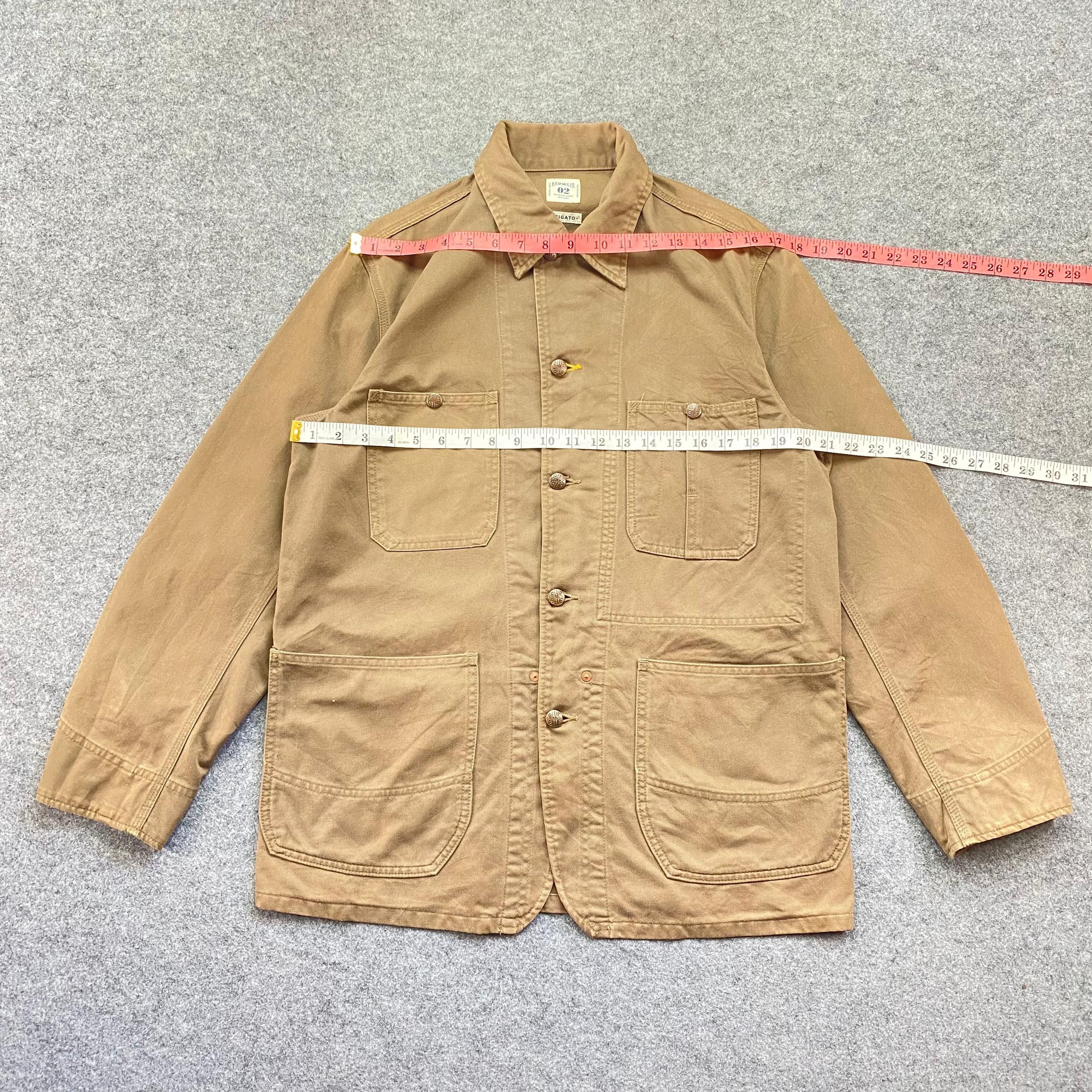 Japanese Brand Vintage HRM Union Made Arigato Workwear Jacket Size US L / EU 52-54 / 3 - 7 Thumbnail