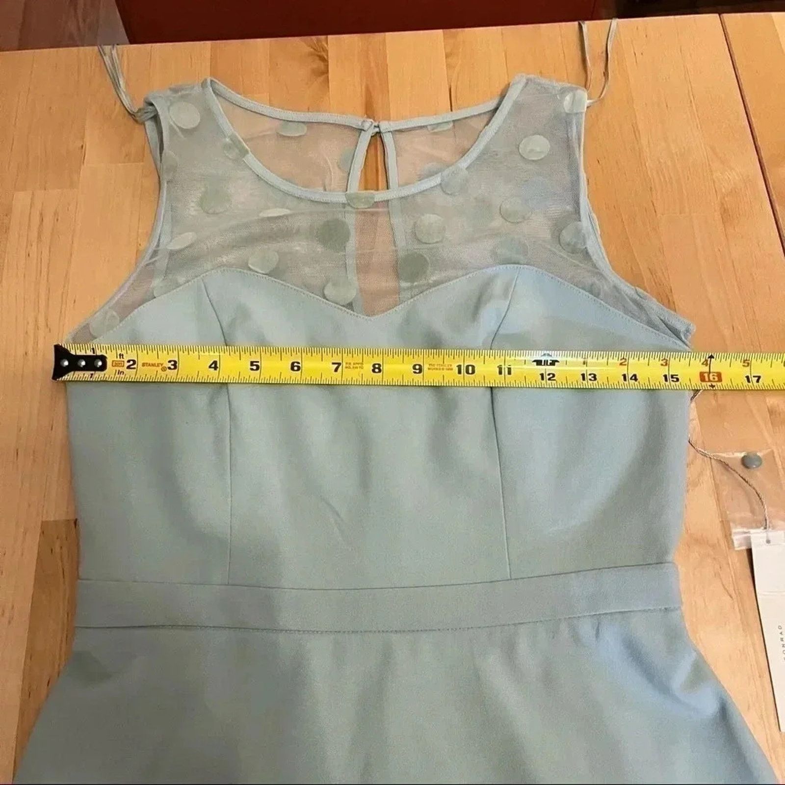 Lauren Conrad LC Lauren Conrad Flocked Tulle Sweetheart Dress Sz 4 NWT Size S / US 4 / IT 40 - 6 Thumbnail