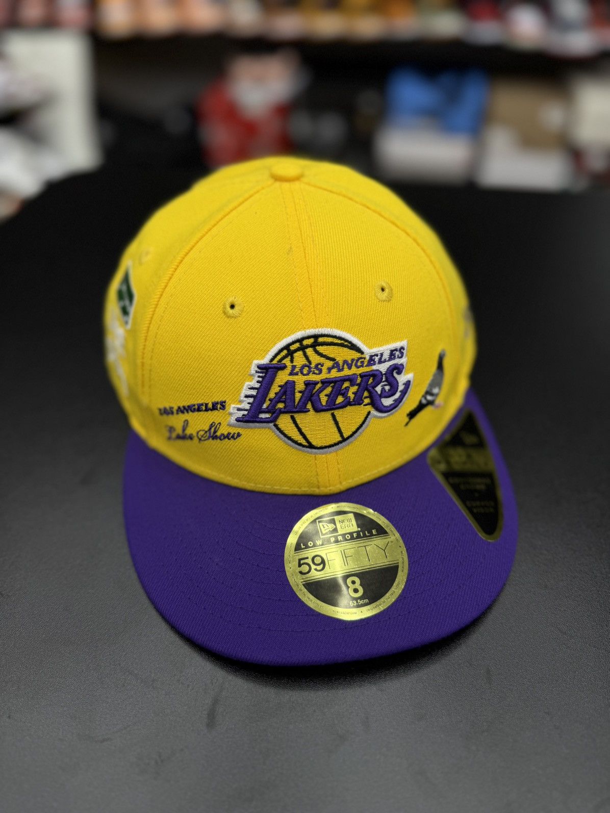 New Era New ERA Size 8 Fitted Hat Lakers Yellow Purple Size ONE SIZE - 2 Thumbnail