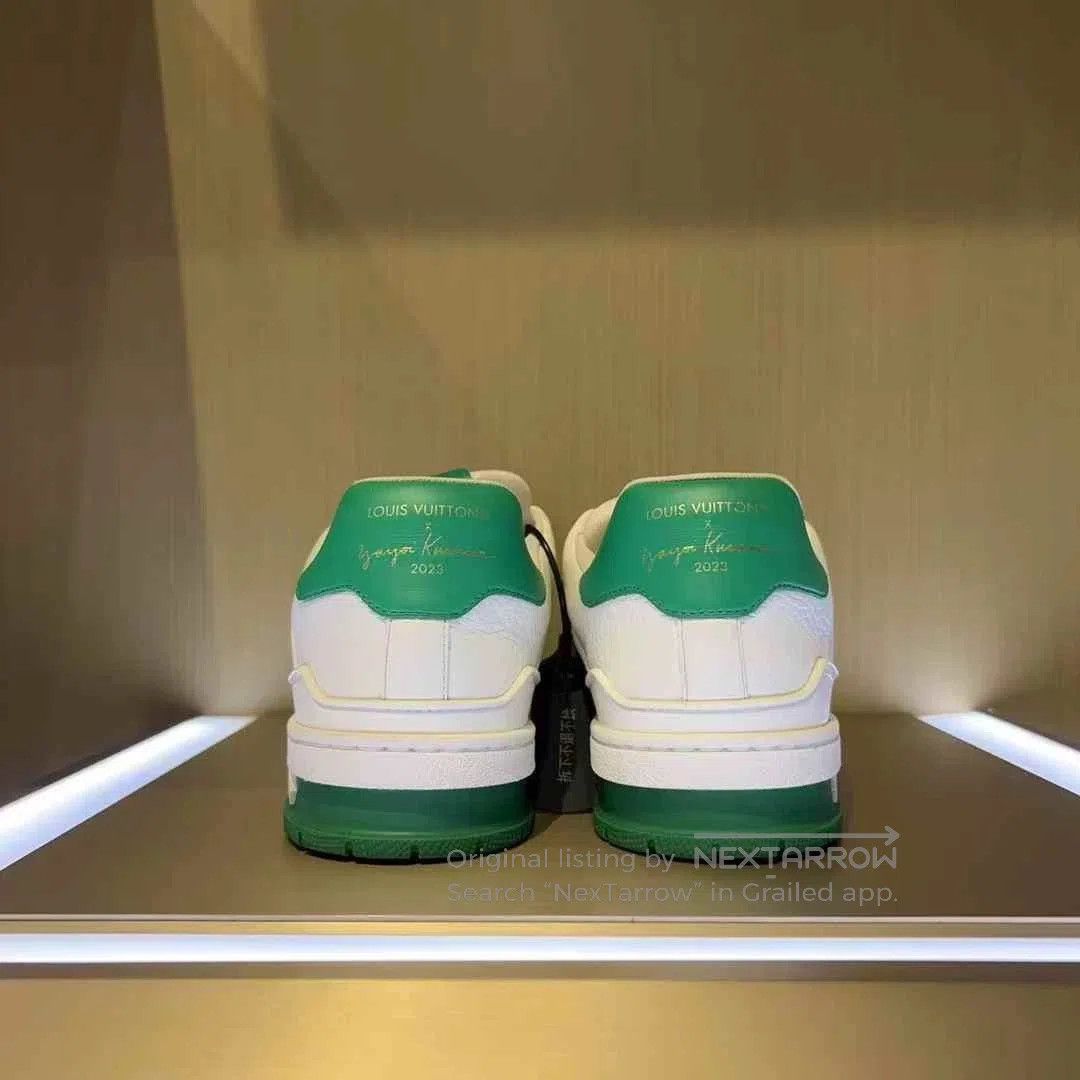Louis Vuitton LV Trainer White Green Polka Dot 41. Size US 8 / EU 41 - 3 Thumbnail