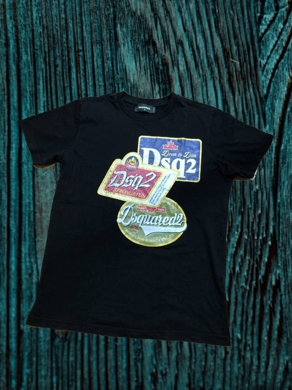 Dsquared2 Dsquared2 Black Multi Patch Embroidered Logo T-Shirt Size US S / EU 44-46 / 1 - 1 Thumbnail