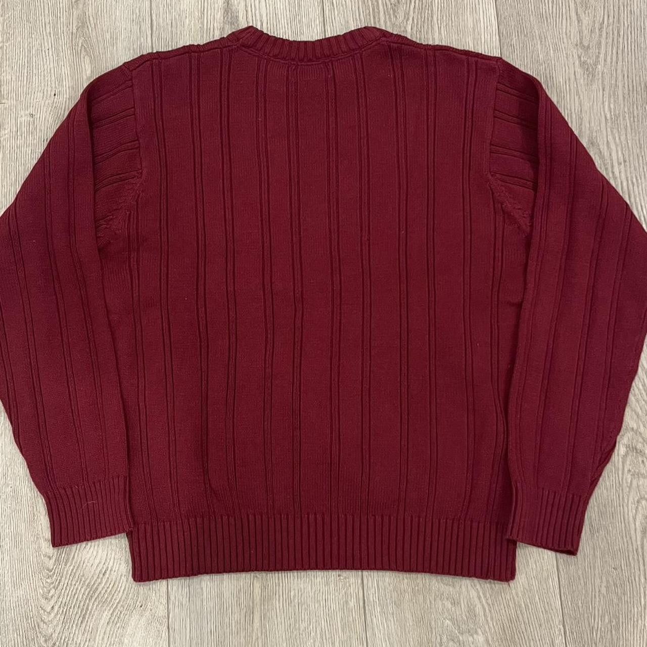 Polo Ralph Lauren US Polo Association Sweater Red Maroon Cable Knit Size US XL / EU 56 / 4 - 5 Thumbnail