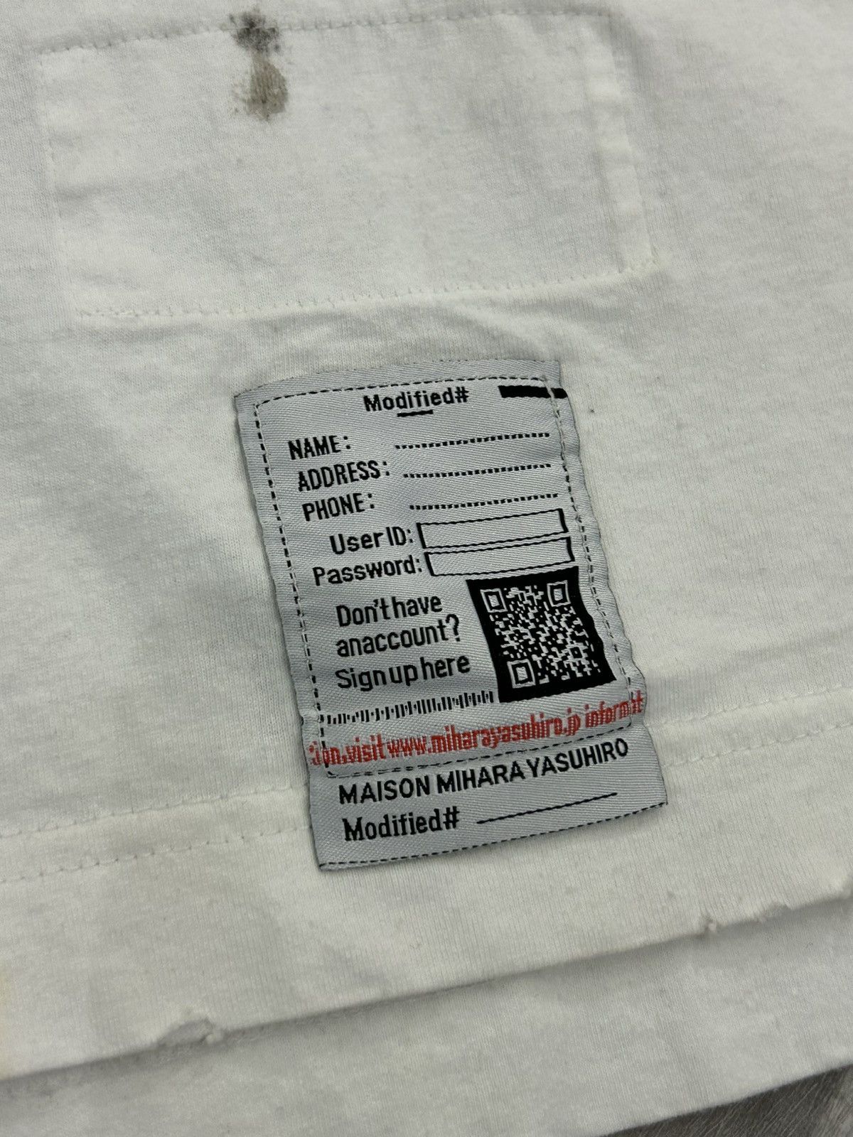 Maison MIHARA YASUHIRO Maison Mihara Yasuhiro Distressed Cotton Tee Size US M / EU 48-50 / 2 - 8 Thumbnail