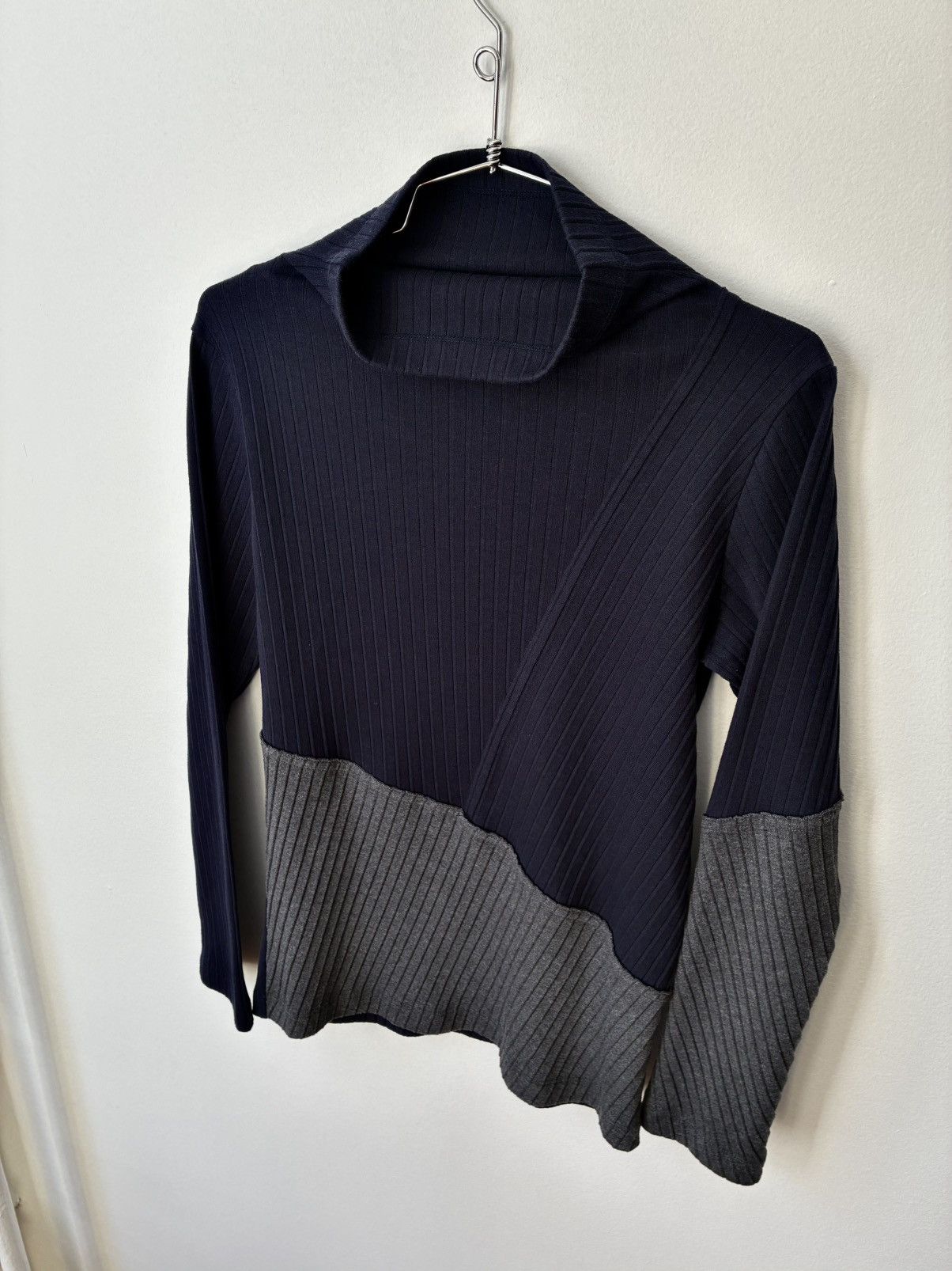 Yohji Yamamoto Y’S YOHJI YAMAMOTO AW2018 Pleated Asymmetric Mockneck Size US M / EU 48-50 / 2 - 6 Thumbnail