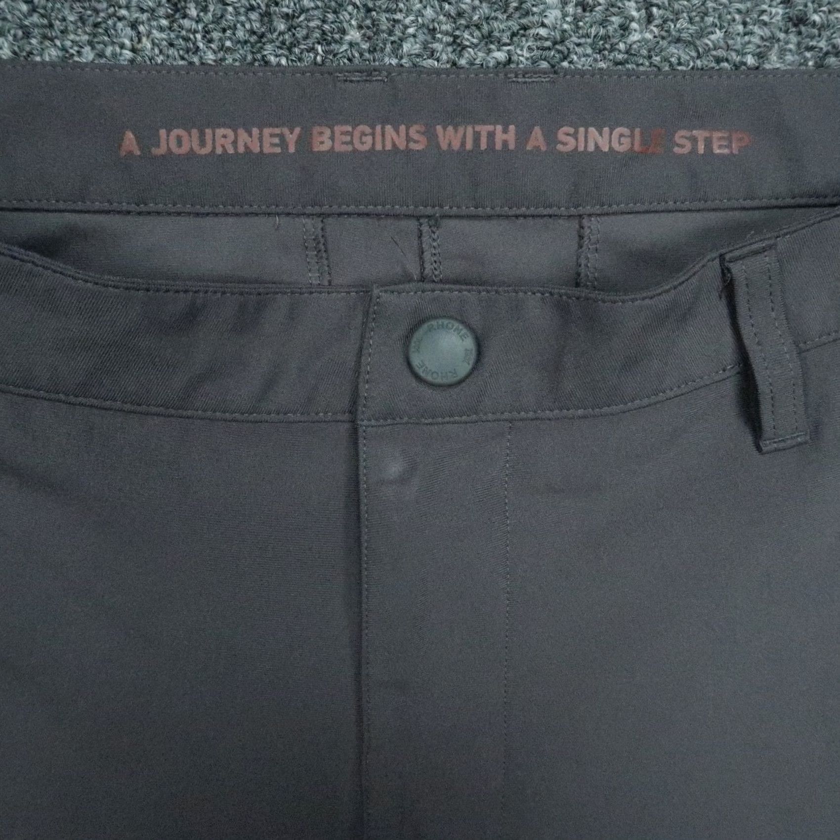 Rhone Rhone Pants Mens 34x32 Gray Commuter Stretch Zip Pocket Straight Stretch Size US 34 / EU 50 - 3 Thumbnail