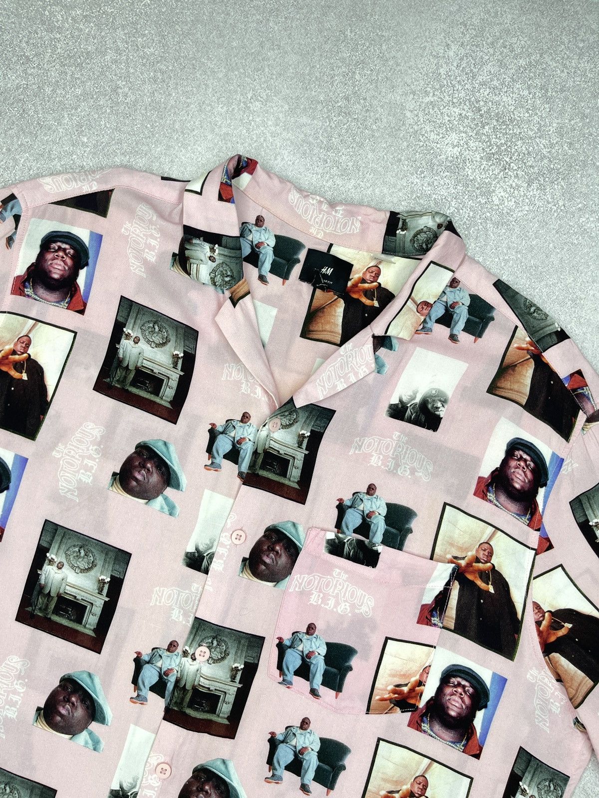 H&M Mens H&M The Big Notorious Rap Shirt Full Print Hype Size XL Size US XL / EU 56 / 4 - 4 Thumbnail