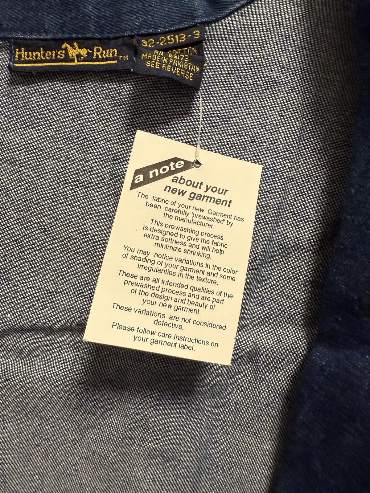 Designer Vintage 3X Hunter’s Run Denim Blazer Jacket Oversized Size ONE SIZE - 5 Thumbnail