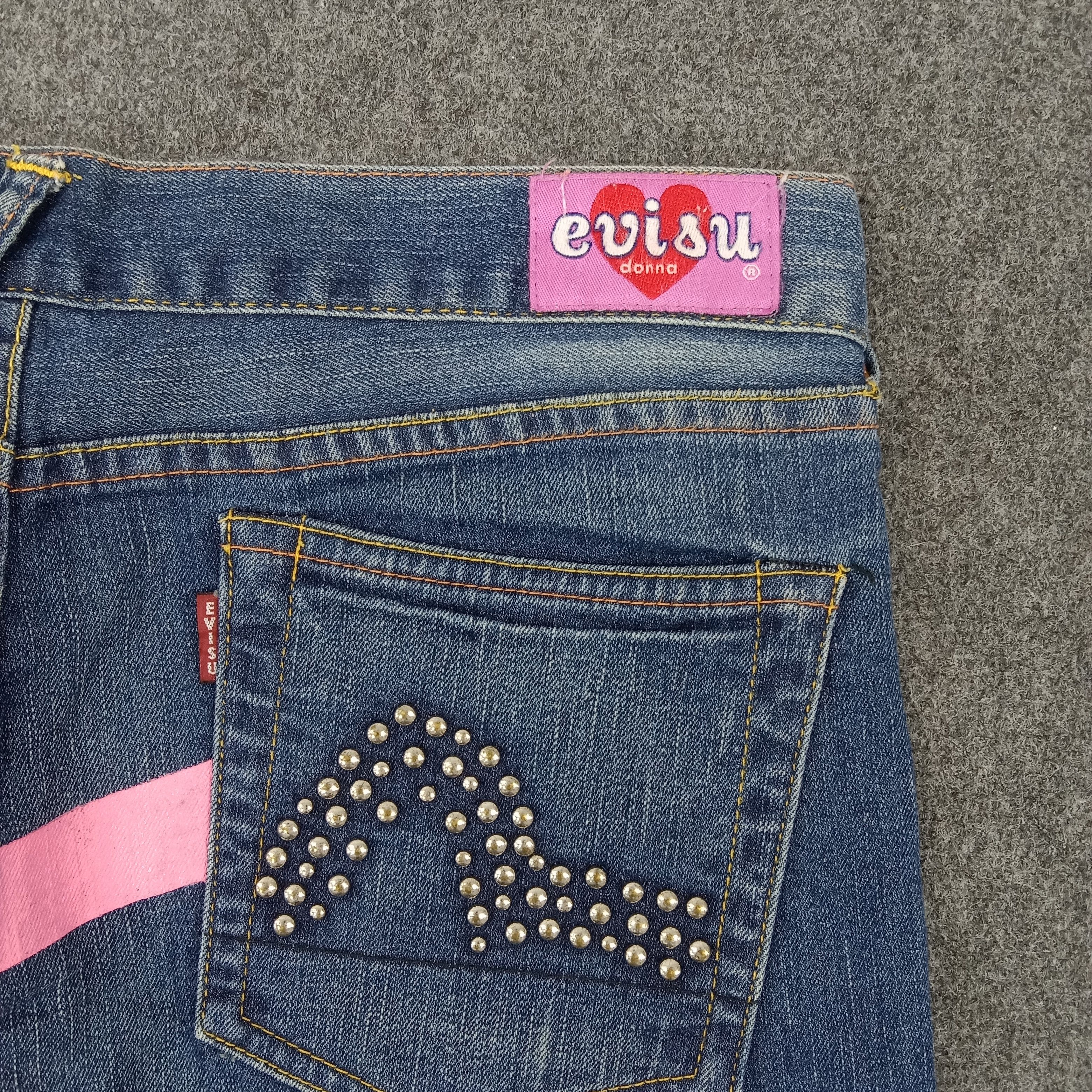 Japanese Brand × Vintage Evisu Japanese Brand Daicock Custom Art Denim Jeans Size 31" - 3 Thumbnail