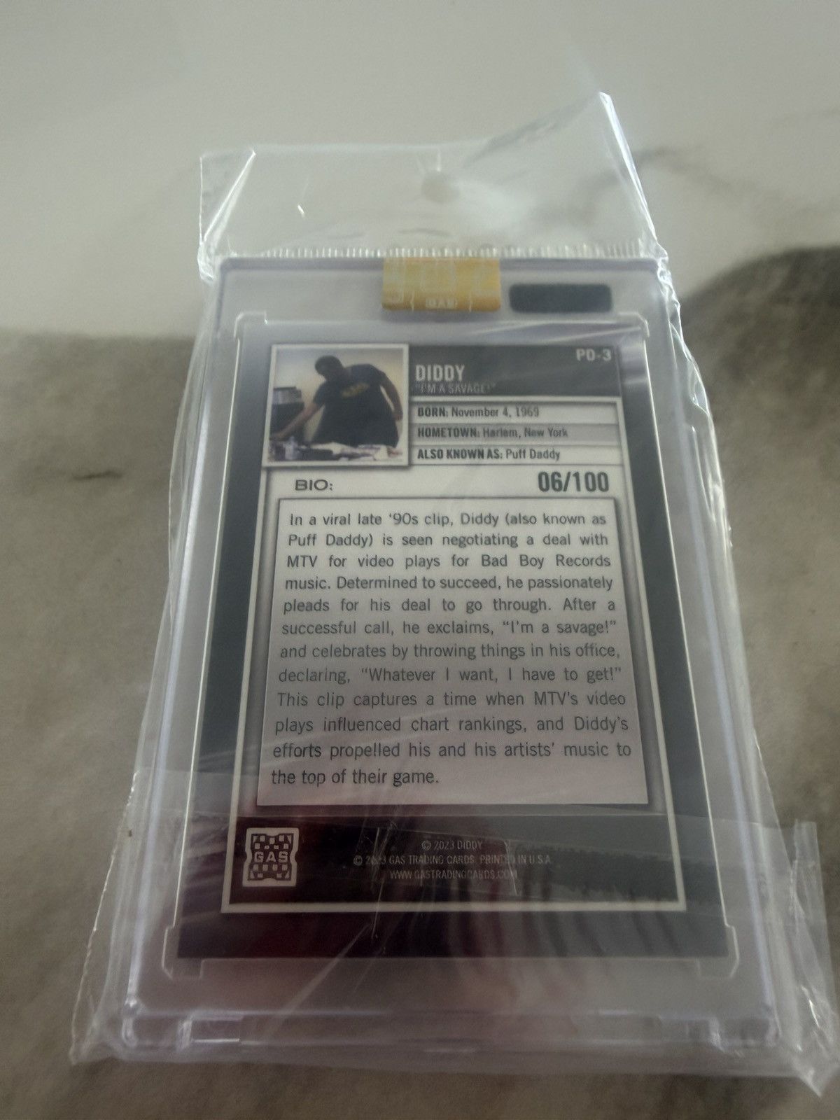 GAS GAS Complex Limited Diddy Puff Daddy Box Set Hologram Cards Size ONE SIZE - 8 Thumbnail