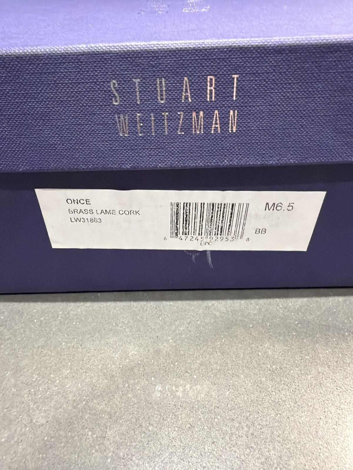 Stuart Weitzman Stuart Weitzman Brass Lame Cork Size US 6.5 / IT 36.5 - 3 Thumbnail