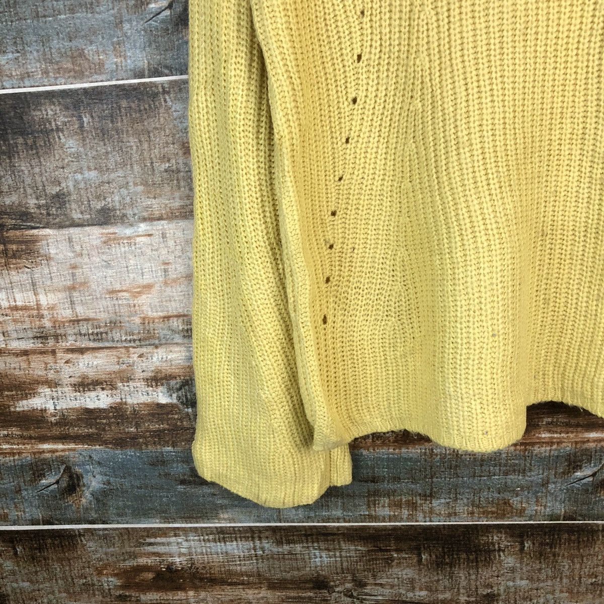 Homespun Knitwear × Japanese Brand A.V.V Standard Yellow Knitwear #A1822 Size M / US 6-8 / IT 42-44 - 7 Thumbnail