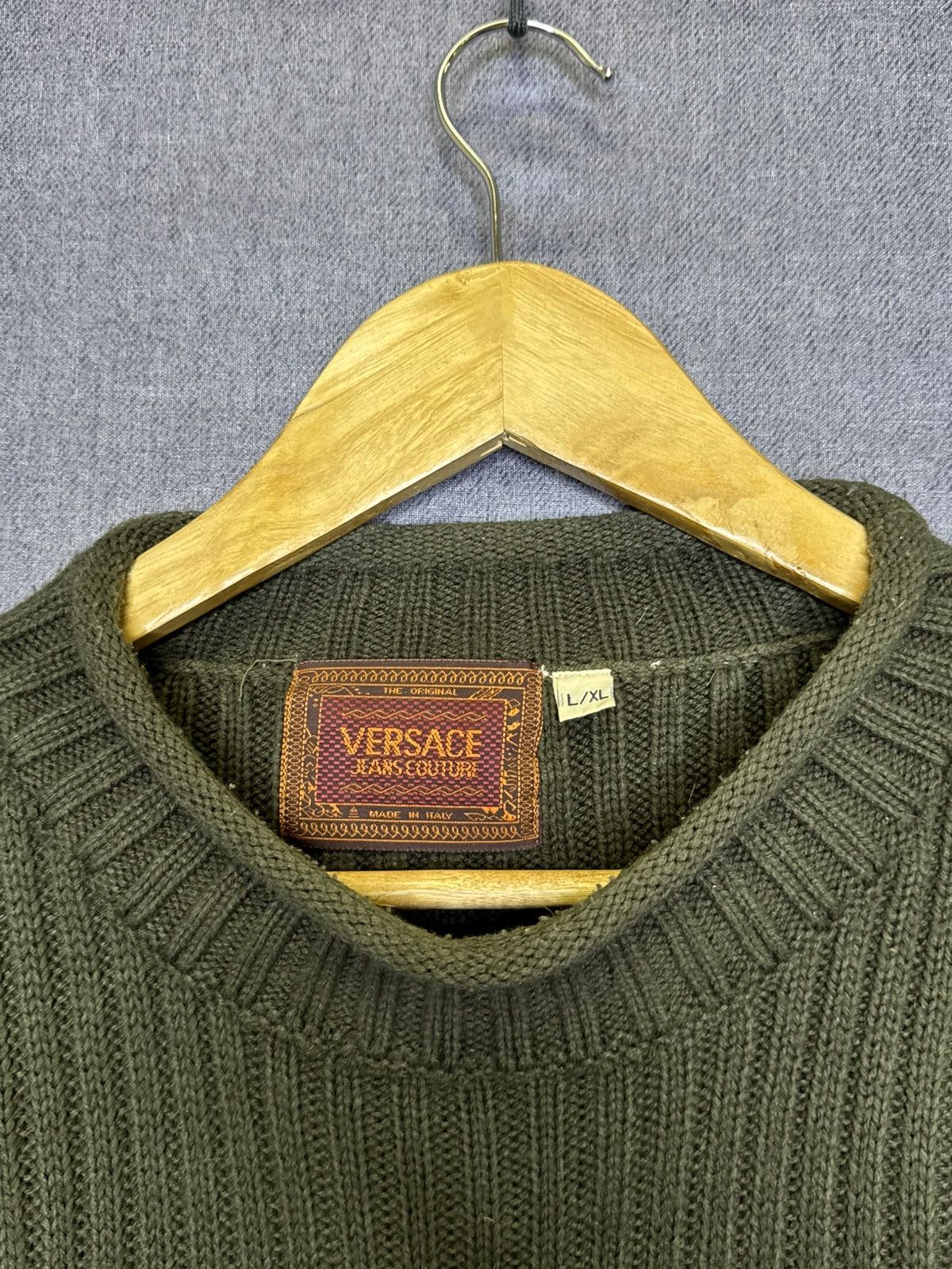 Versace Jeans Couture Vintage Versace Jeans Couture Sweater Embroidered Logo Italy Size US L / EU 52-54 / 3 - 4 Thumbnail