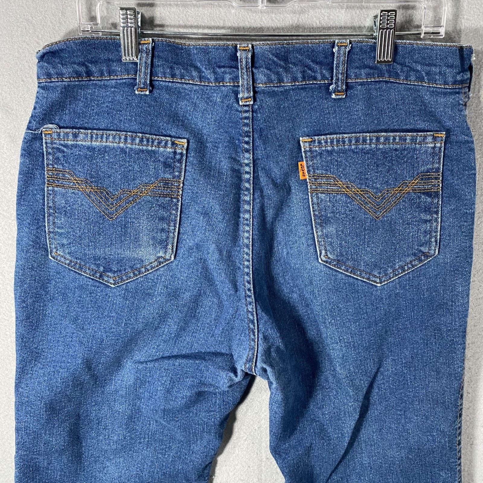 Levi's Vtg Levis Men Orange Tab Denim Blue Jean Pants Size 34 x 28 Size US 34 / EU 50 - 5 Thumbnail