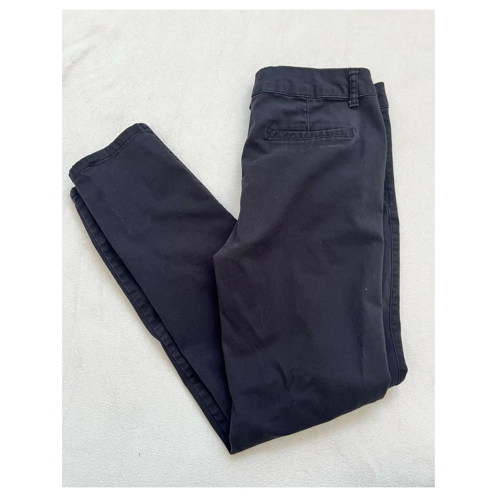 Aeropostale Aeropostale Mid-Rise Straight Leg Black Pants Size 8 Regular Size 30" / US 8 / IT 44 - 6 Thumbnail