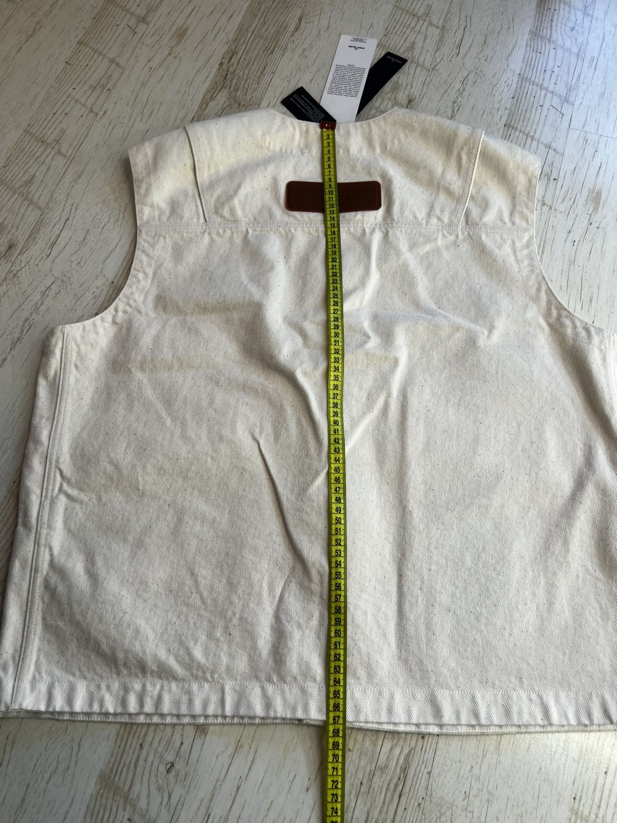 Stone Island Stone Island S.I. Raw Denim Vest XL Natural Cotton Gabardine Size US XL / EU 56 / 4 - 19 Thumbnail