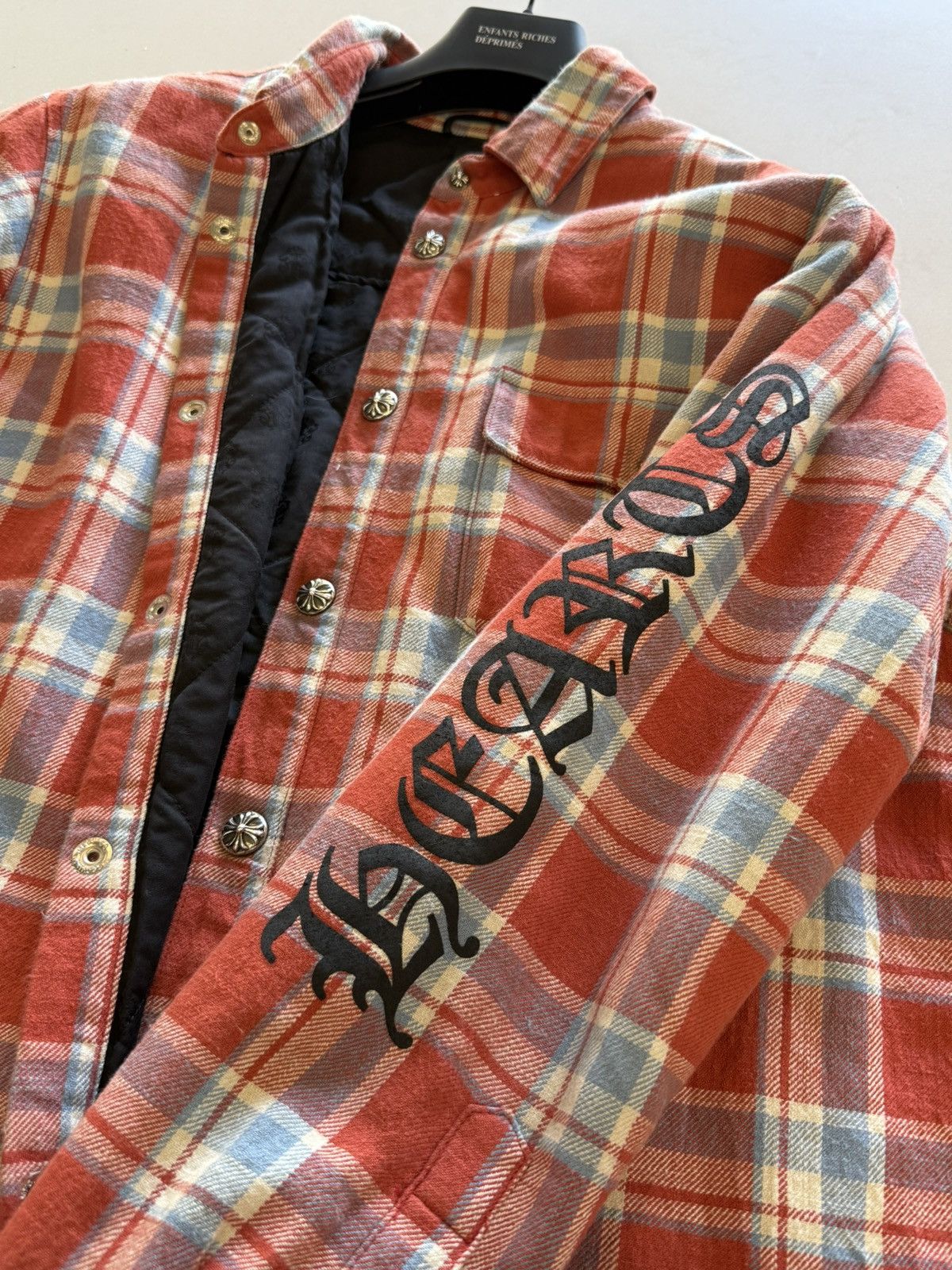 Chrome Hearts Padded flannel shirt Size US M / EU 48-50 / 2 - 4 Thumbnail
