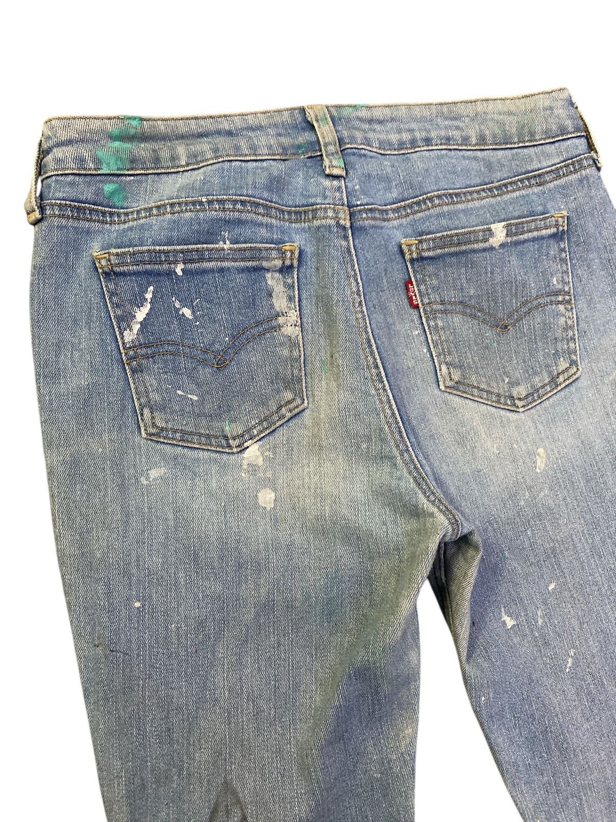 If Six Was Nine × Levi's × Levi's Vintage Clothing Vintage Levi’s Paint Splatter Flared Denim Size US 31 - 14 Thumbnail