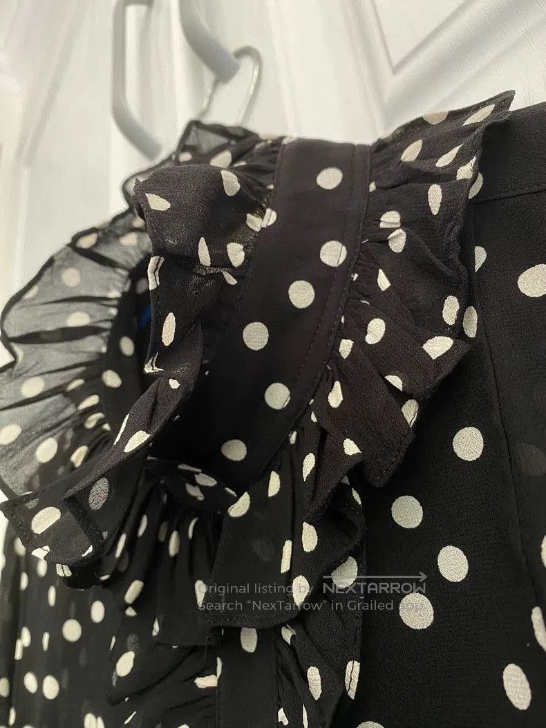 Saint Laurent Paris Saint Laurent Silk Polka Dot Dress. Size US M / EU 48-50 / 2 - 4 Thumbnail