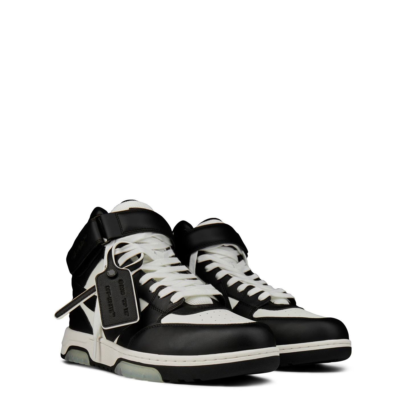 Off-White o1g2r1mq0226 High Top Sneakers in White & Black Size US 8.5 / EU 41-42 - 3 Thumbnail