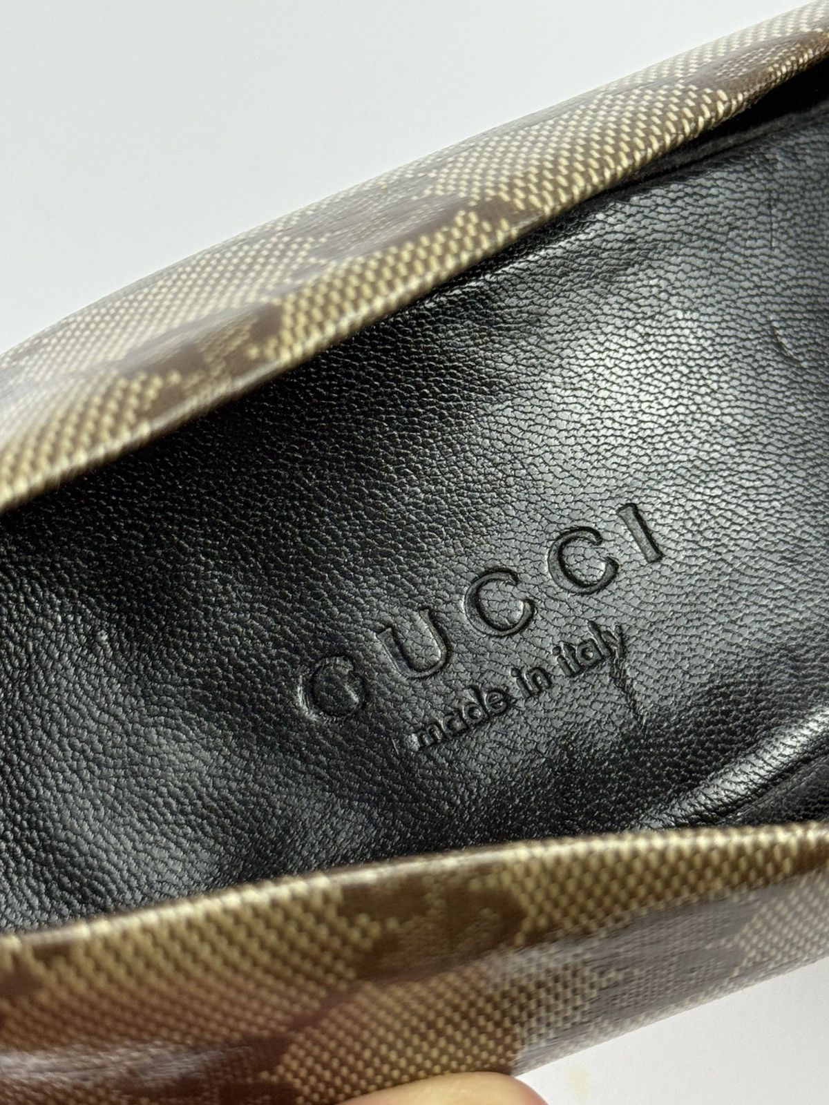 Gucci Gucci GG Monogram Brown Marmont Patent Heels Leather Shoes Size US 6 / IT 36 - 10 Thumbnail