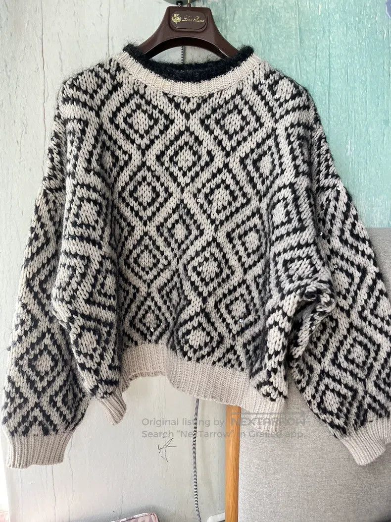 Brunello Cucinelli Brunello Cucinelli Lurex Cashmere Blend Sweater Size S / US 4 / IT 40 - 1 Thumbnail