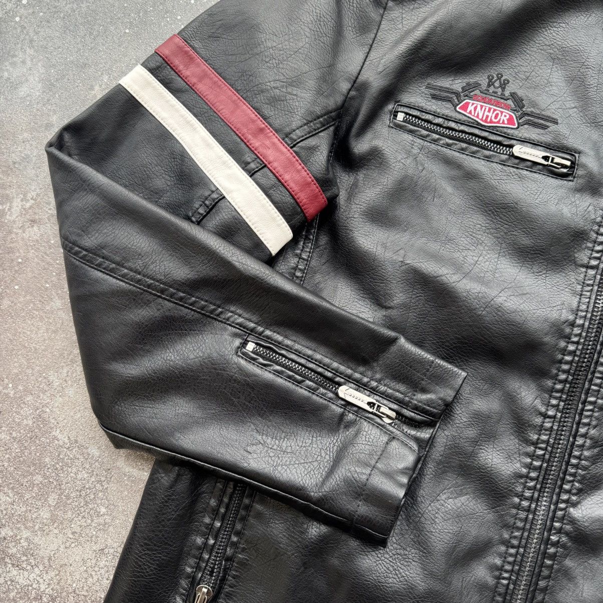 Hysteric Glamour Moto Racing Vintage Y2K Faux Leather Jacket Size US M / EU 48-50 / 2 - 9 Thumbnail