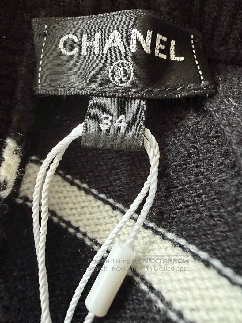 Chanel Chanel Striped heavy industry backless knitwear sweater Size XXS / US 00 / IT 34 - 5 Thumbnail