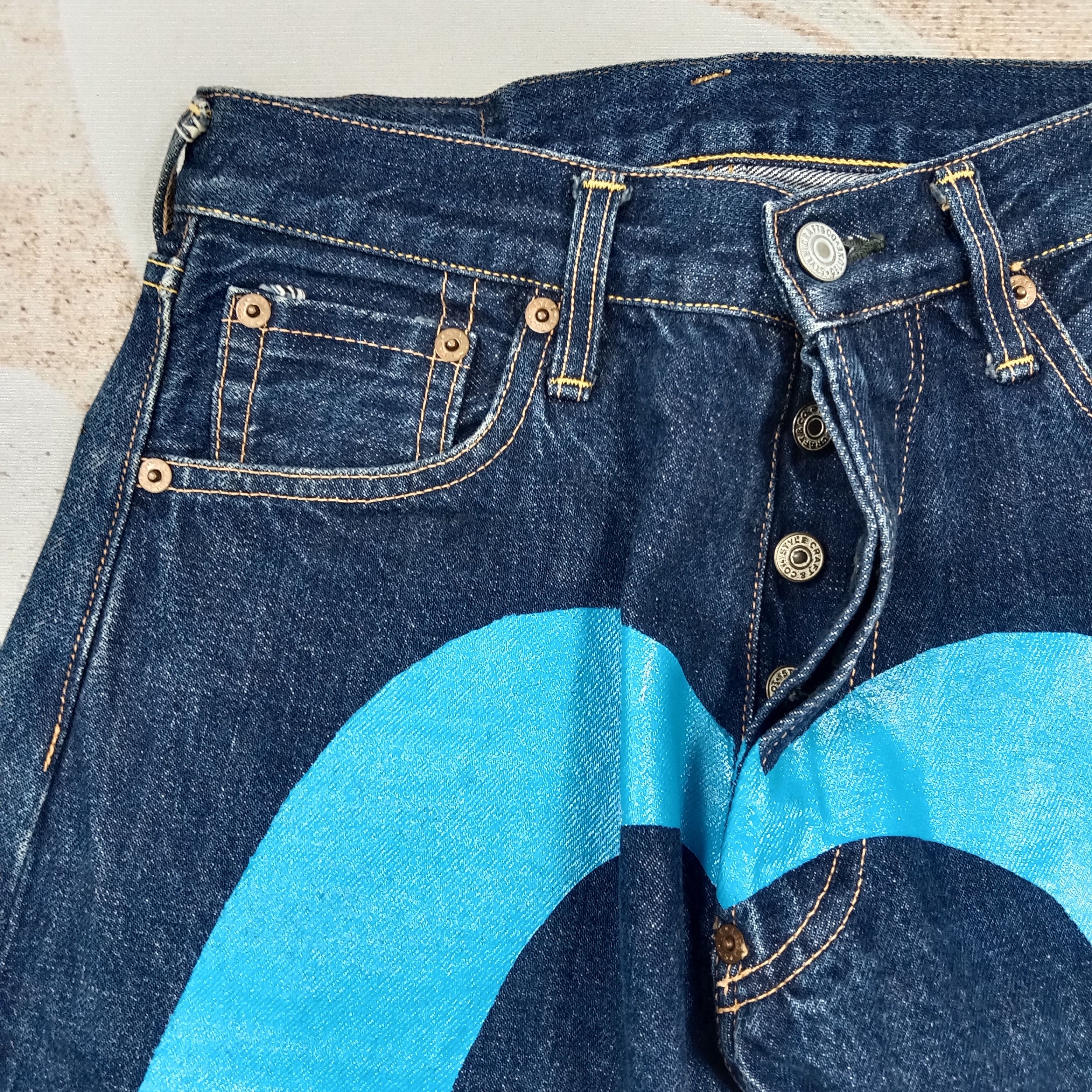Evisu Evis Jeans Selvedge Daicock Custom Denim Jeans C280N24 Size 25" / US 0 / IT 36 - 3 Thumbnail