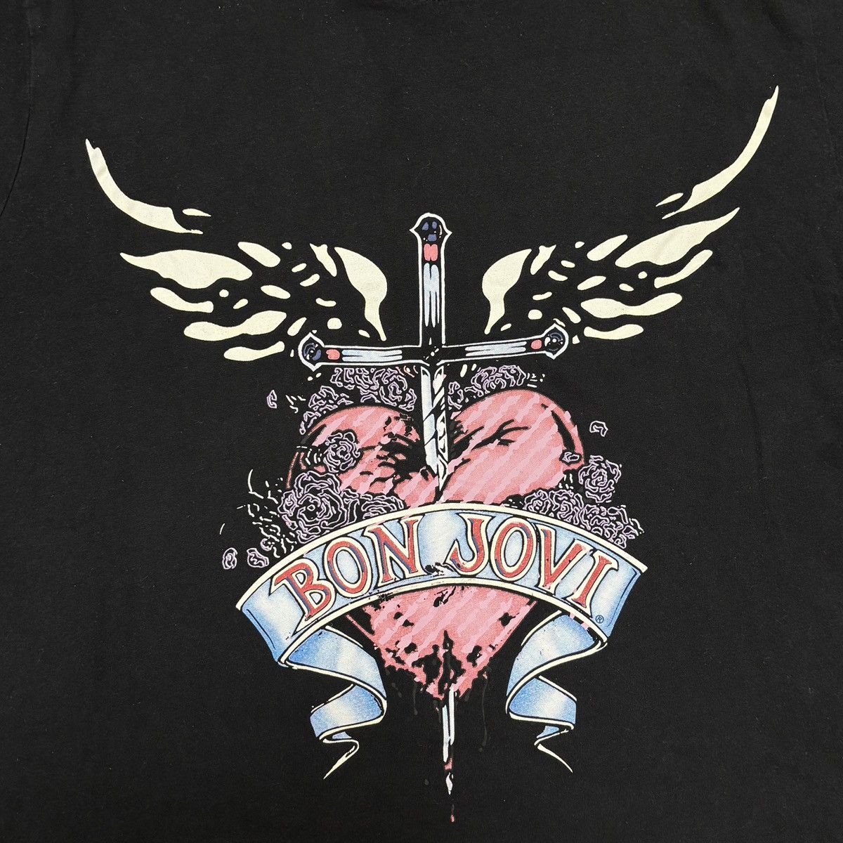 Band Tees × Bon Jovi × Vintage Bon Jovi Shirt Vintage Band Tees Guns N Roses Van Halen Size US M / EU 48-50 / 2 - 3 Thumbnail
