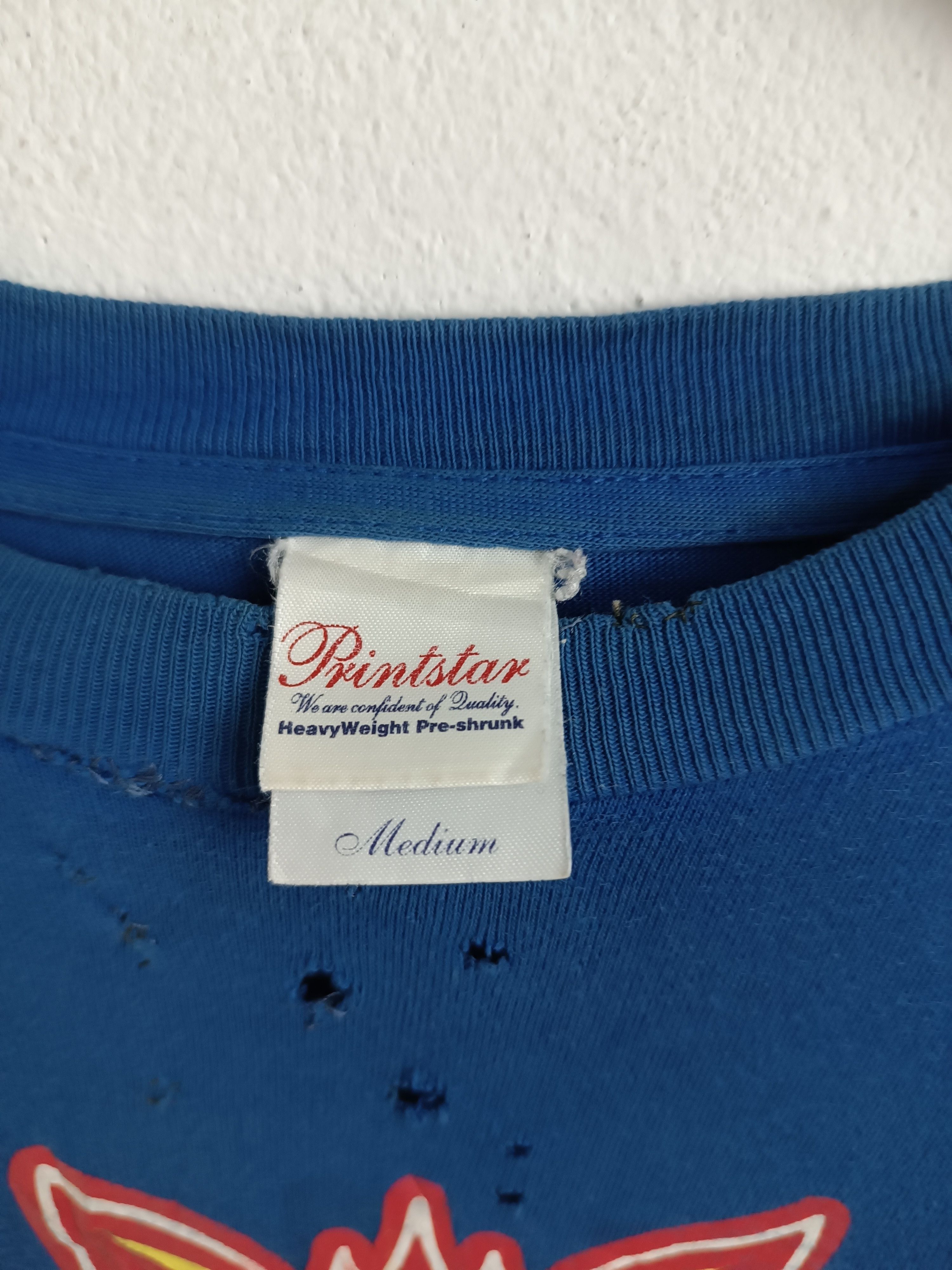 Vintage THRASHED FADED VINTAGE Y2K BRAVE LUPUS TEE RUGBY JAPAN Size US M / EU 48-50 / 2 - 7 Thumbnail
